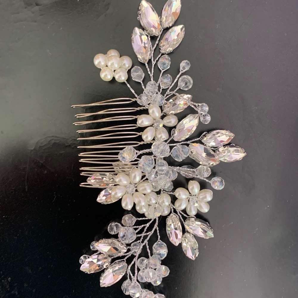 flower wedding hair comb